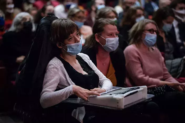 Elodie au lancement campagne © Ministères sociaux DICOM Tristan Reynaud Sipa